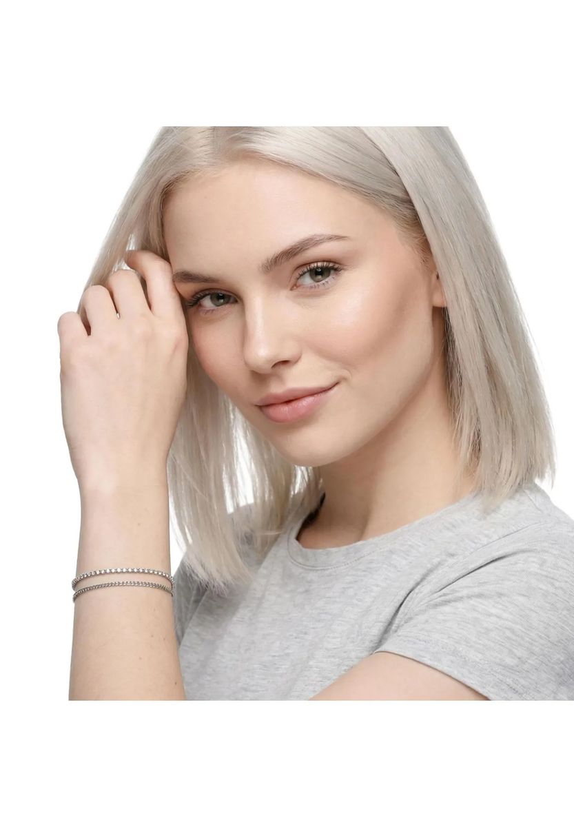 Mehrlagiges Tennis- und Panzerkettenarmband