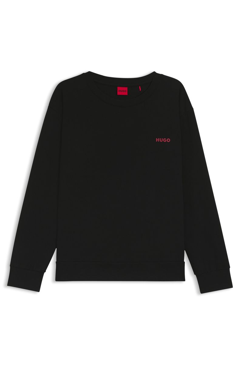 Langarm-Loungewear-Oberteil aus Baumwolle