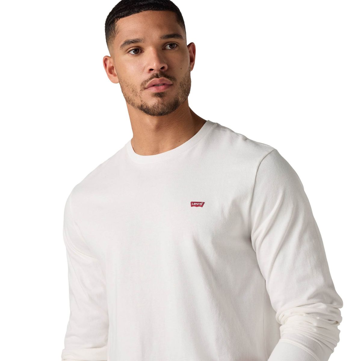 Klassisches Baumwoll-Langarmshirt