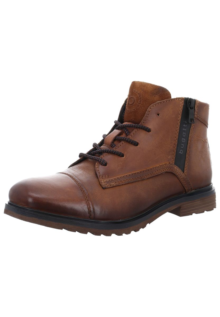 Robuste Schnürstiefeletten aus Leder