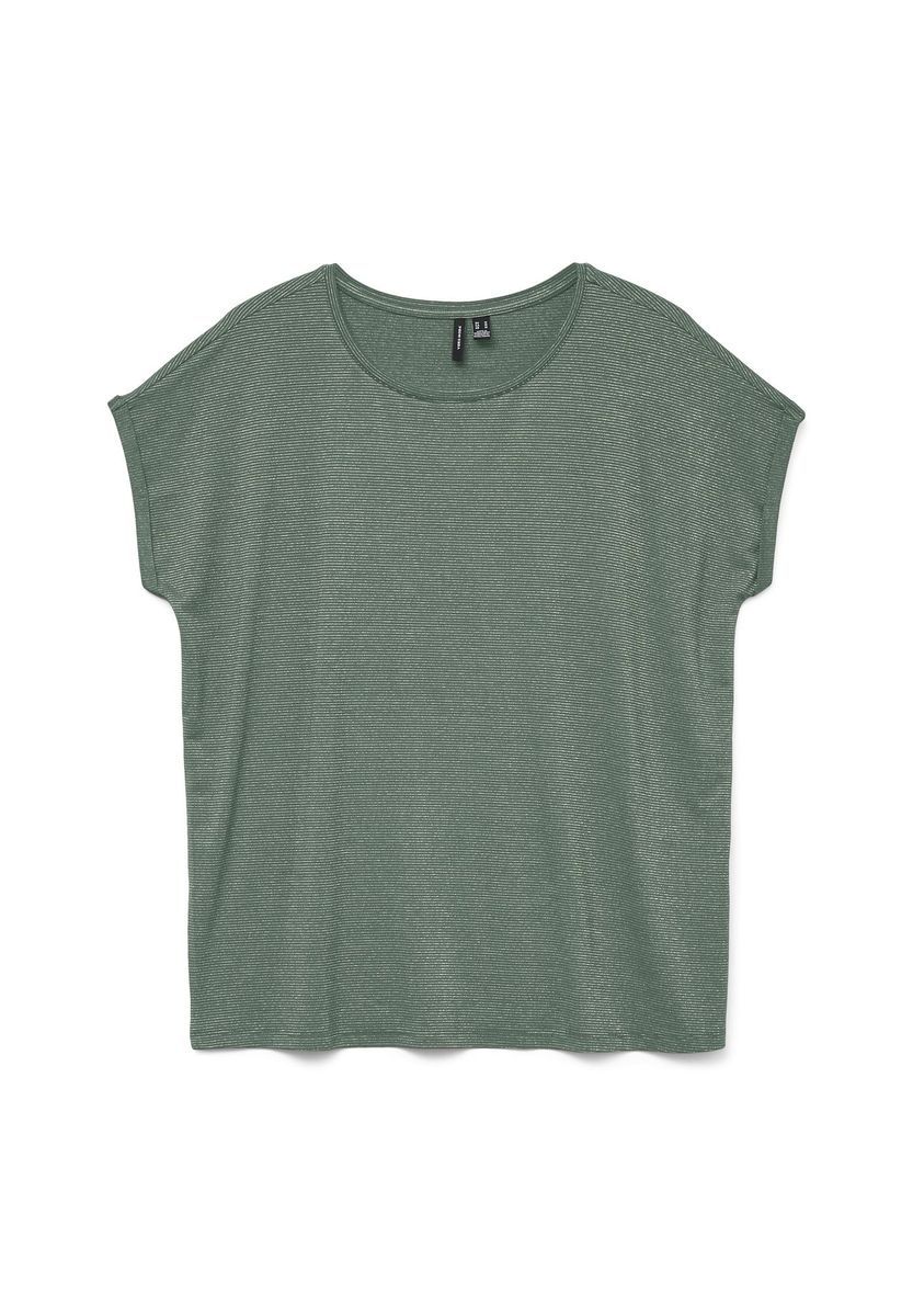 Locker geschnittenes Strick-T-Shirt