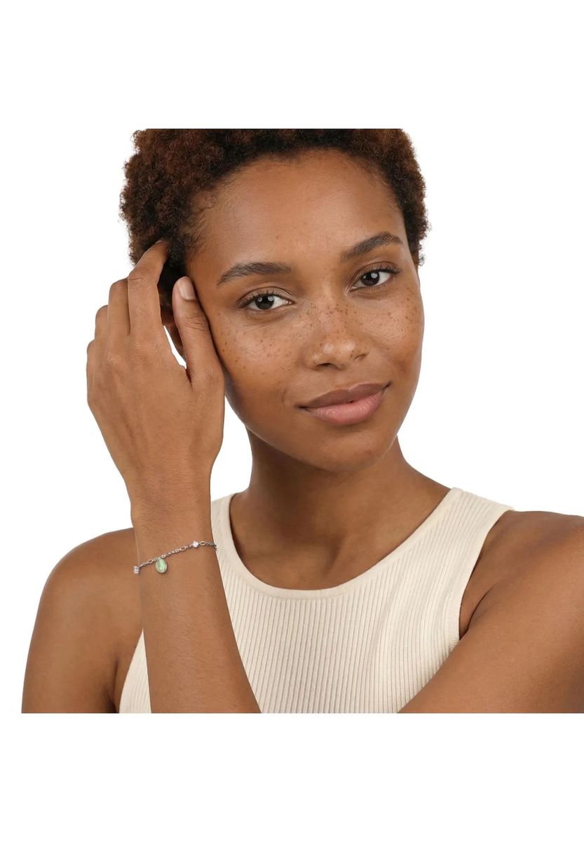 Elegantes Silberarmband mit Katzenauge