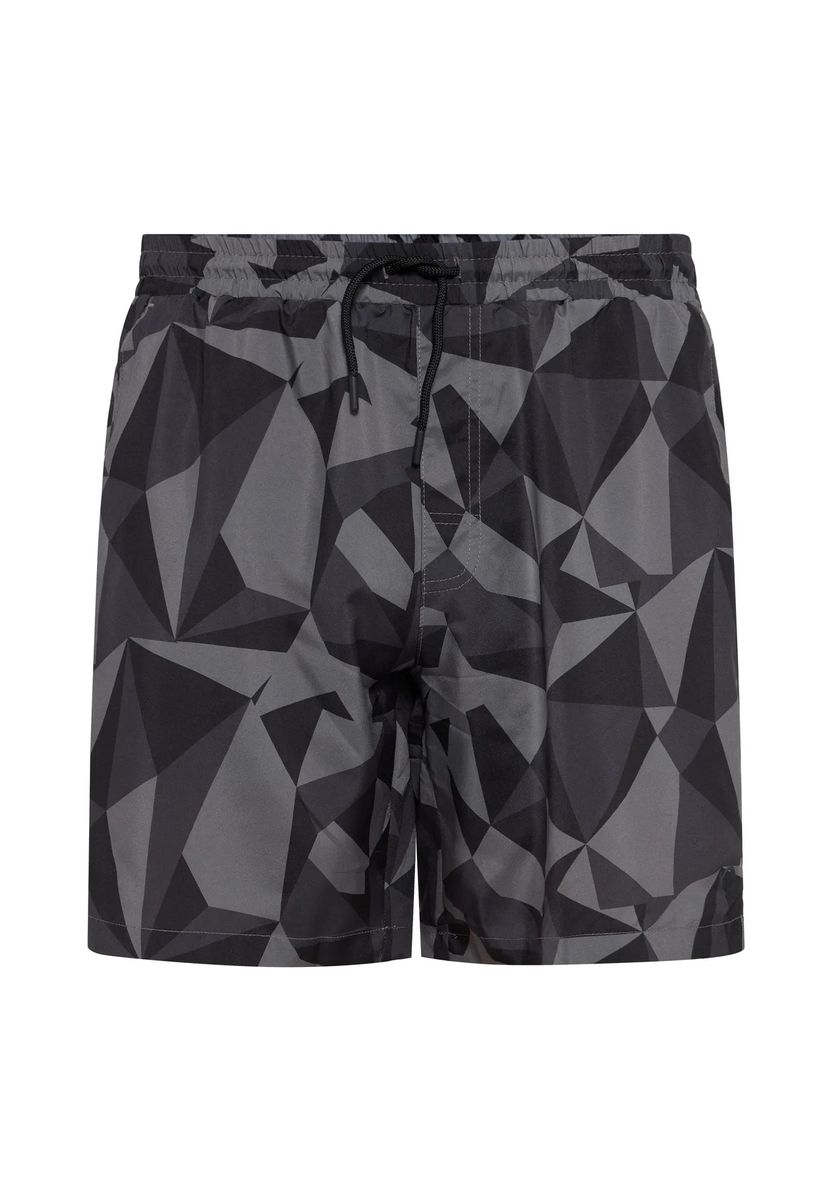 Athletik-Shorts mit geometrischem Polygonal-Print