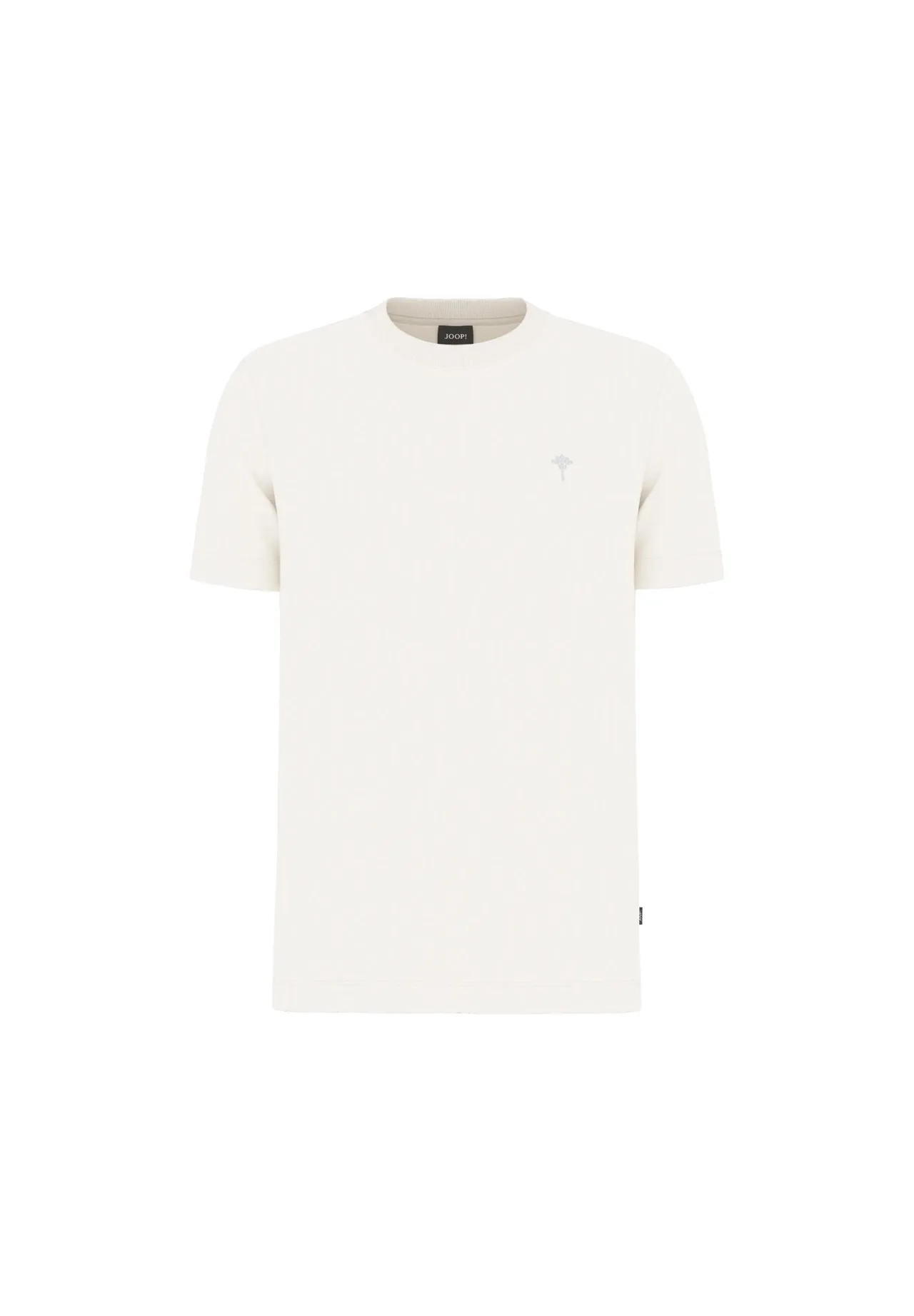 Klassisches Bio-Baumwollshirt mit Rundhalsausschnitt