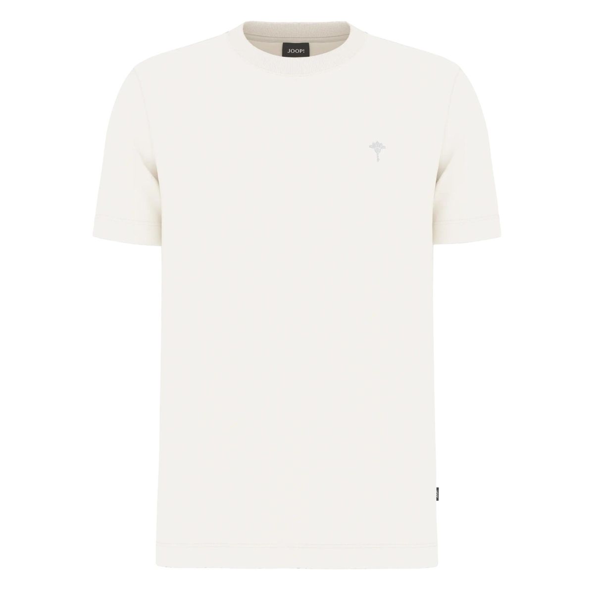 Klassisches Bio-Baumwollshirt mit Rundhalsausschnitt