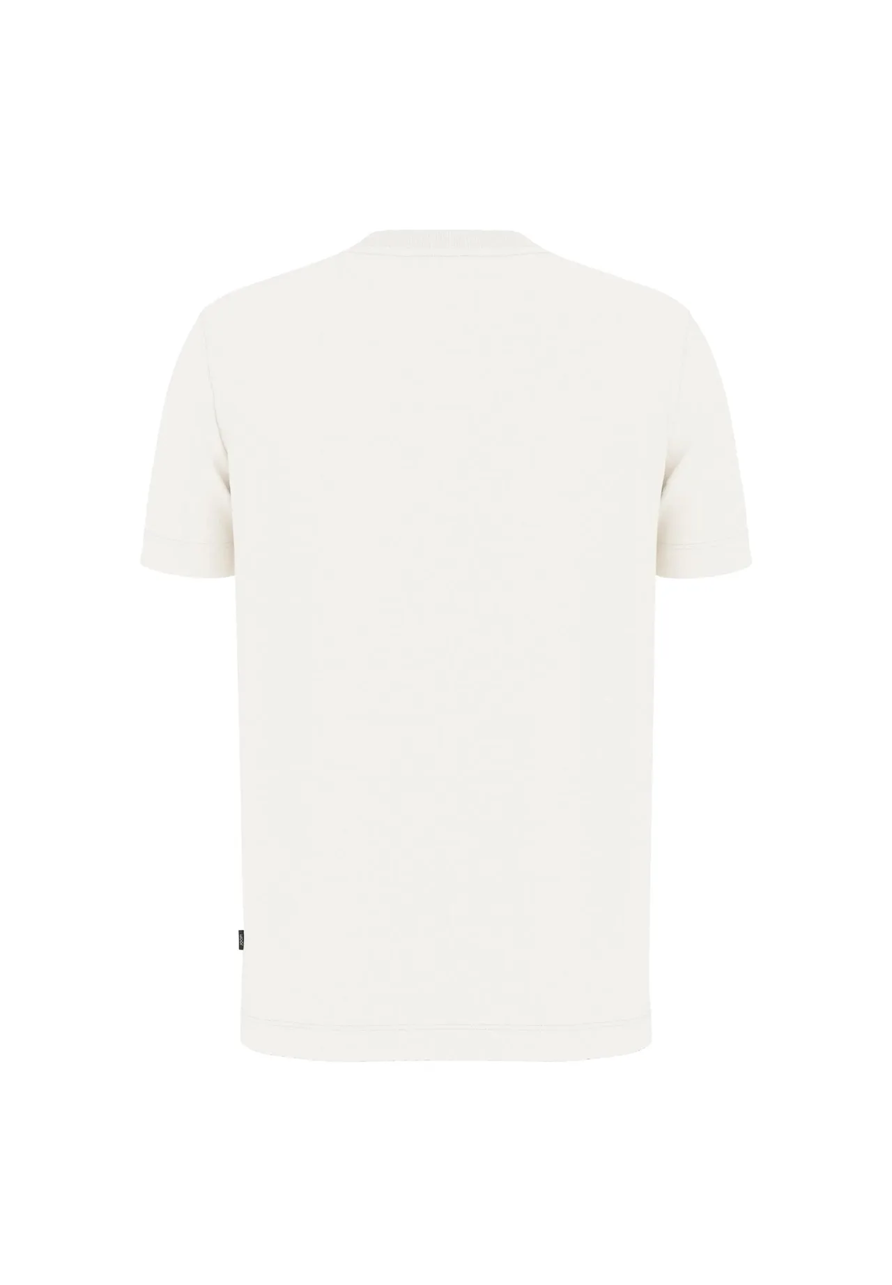 Klassisches Bio-Baumwollshirt mit Rundhalsausschnitt