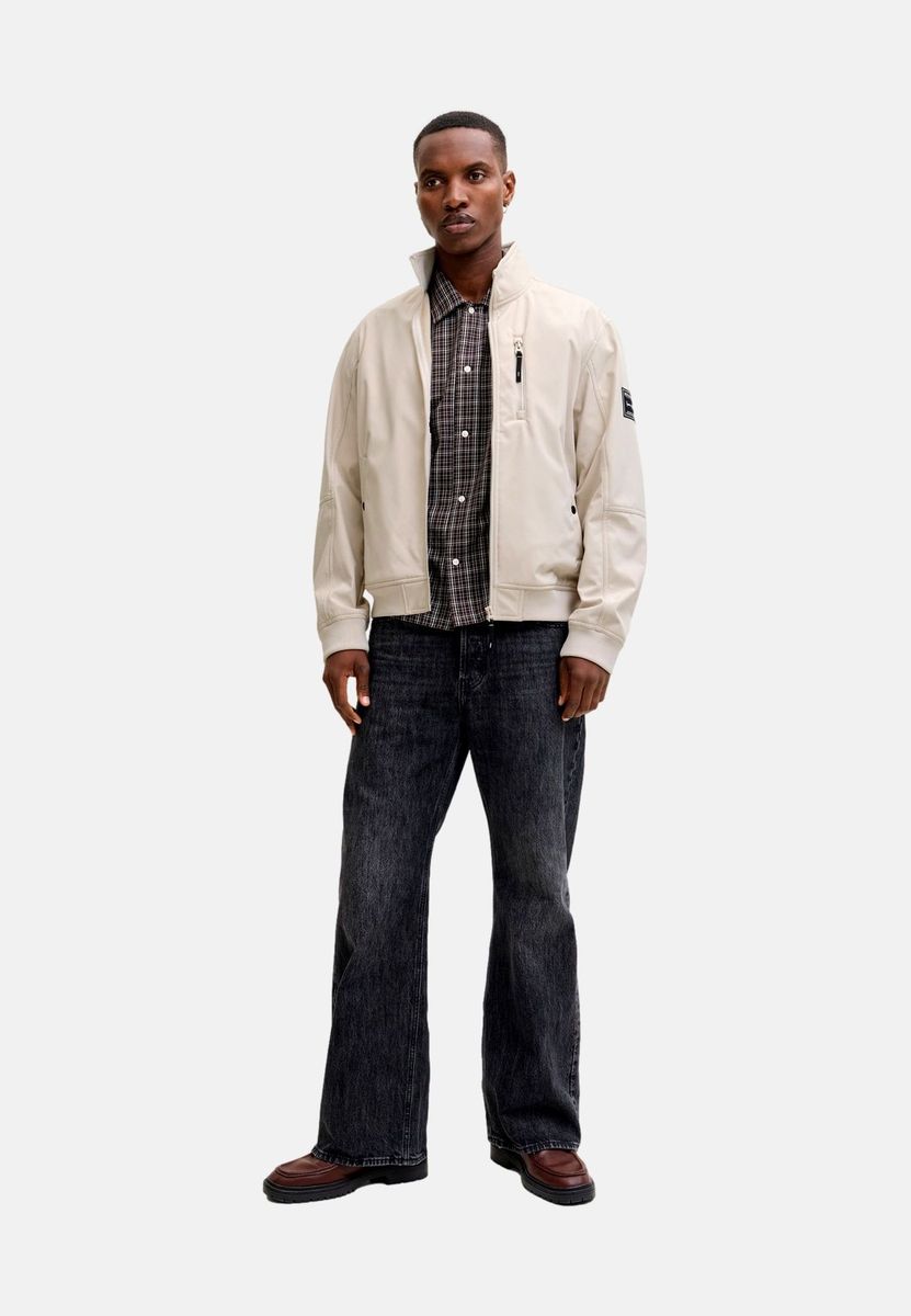 Klassische einfarbige Bomberjacke