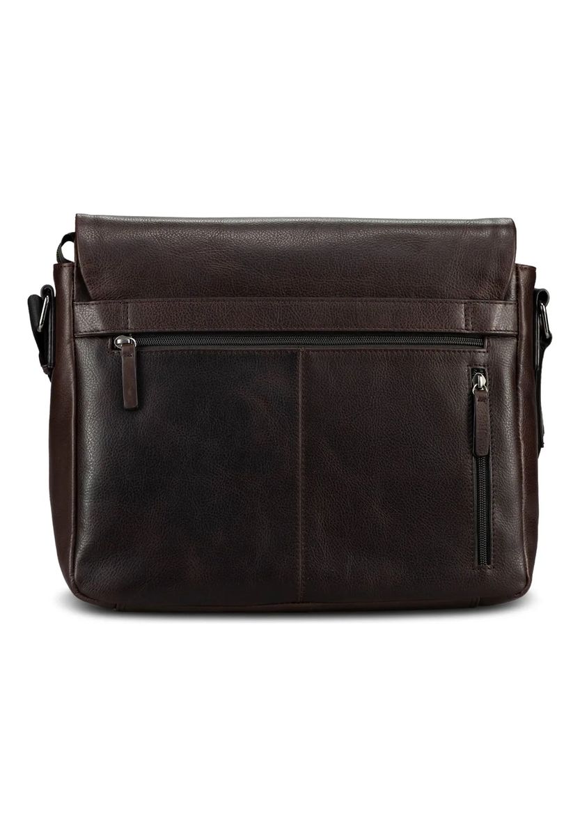 Minimalistische Leder-Laptop-Kuriertasche