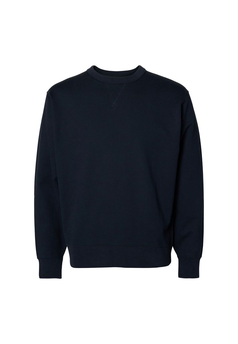 Klassisches Baumwoll-Sweatshirt mit Rundhalsausschnitt