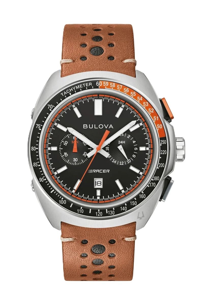 Racer Chronograph mit perforiertem Armband