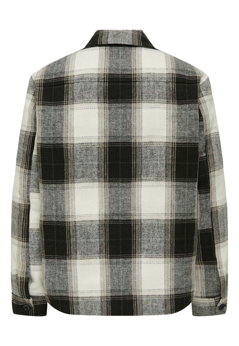 Karierte Flanell Hemdjacke mit Taschen