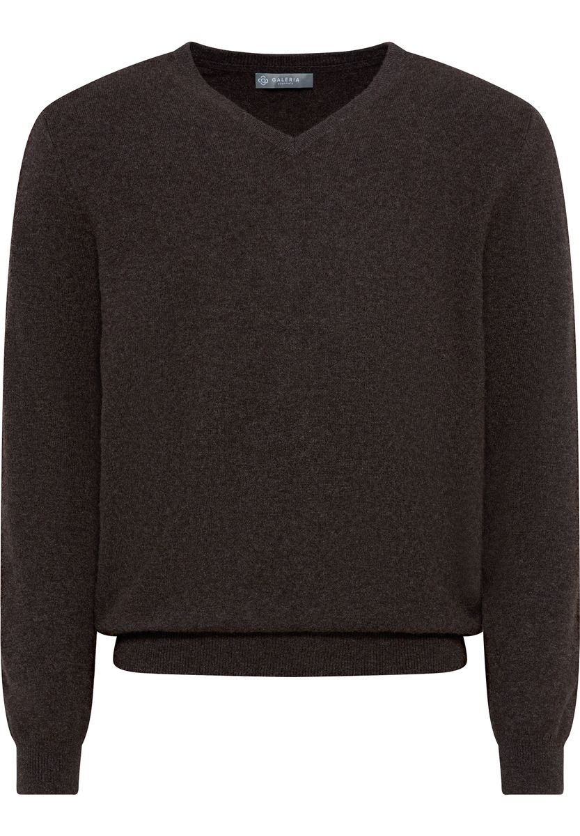 Luxuriöser Cashmere-Pullover mit V-Ausschnitt