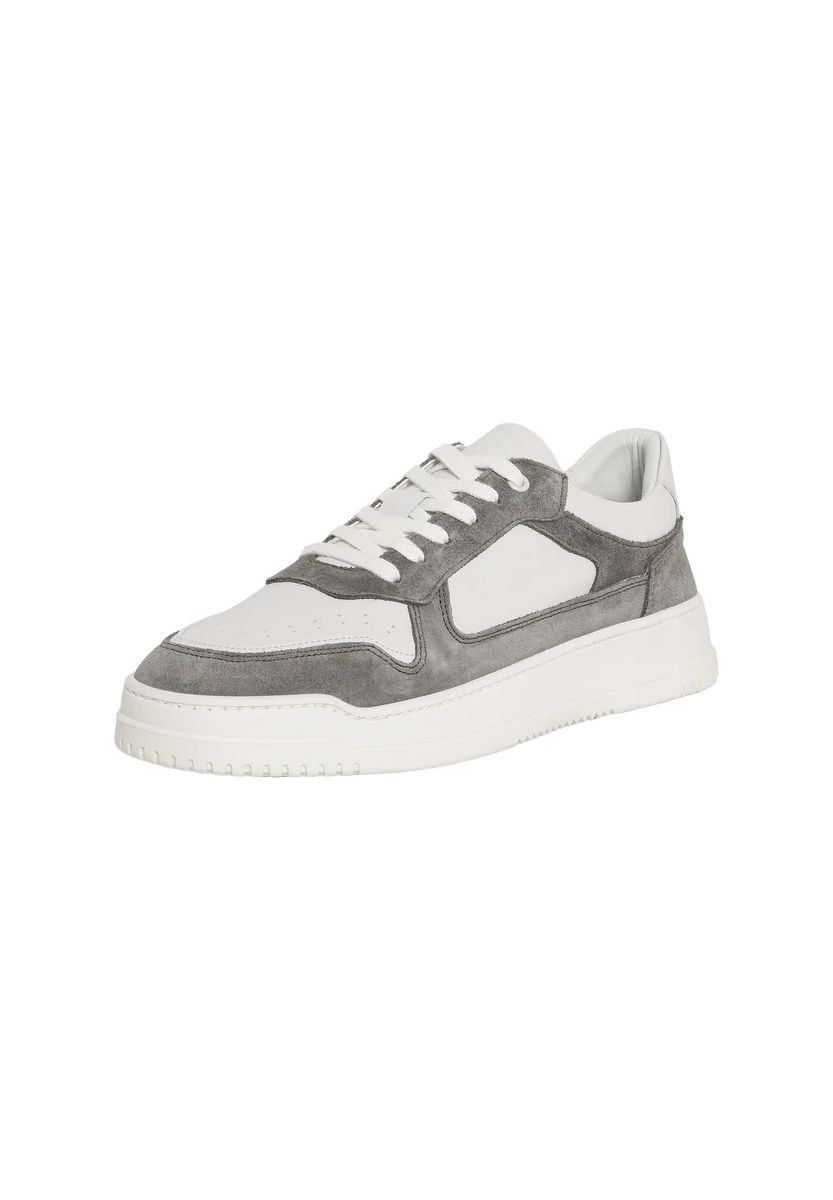 Low-Top Sneaker aus Leder und Wildleder