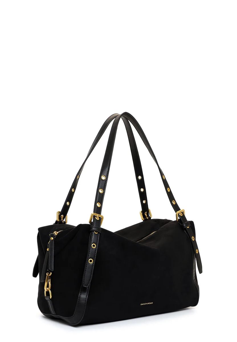 Weicher Shopper mit Ösen-Details