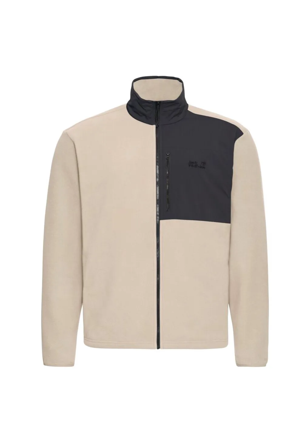 Fleecejacke mit Kontrast-Brusttasche