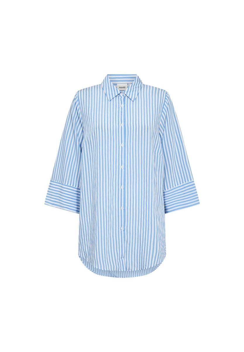 Gestreifte Dreiviertelarm Bluse