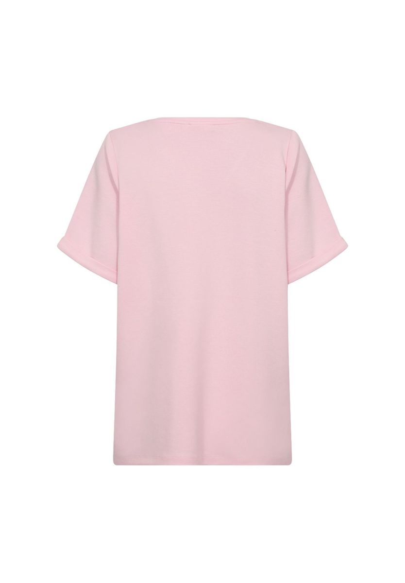 Lässiges V-Ausschnitt Grafik T-Shirt