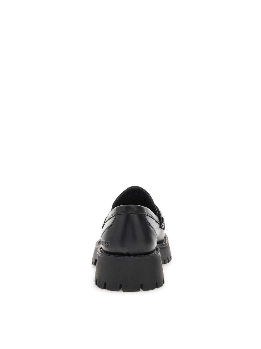 Leder-Loafer mit Chunky Profilsohle