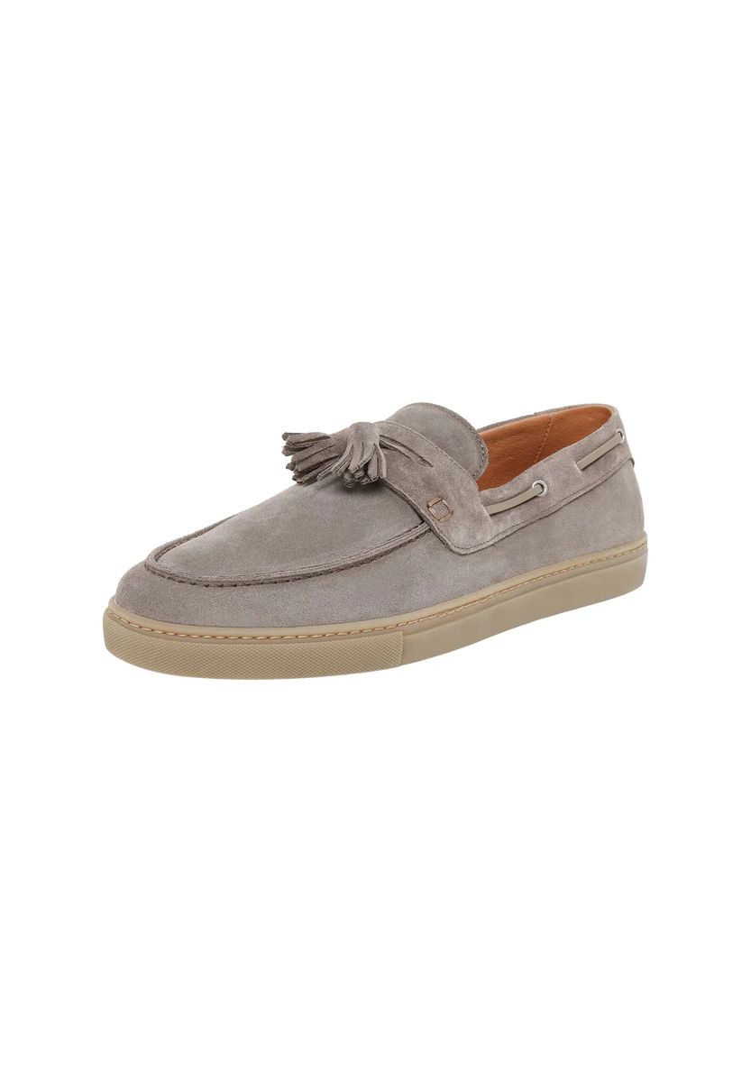 Suede-Loafer mit Quasten
