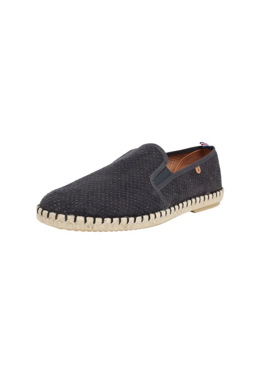Perforierte Leder-Slipper Espadrilles