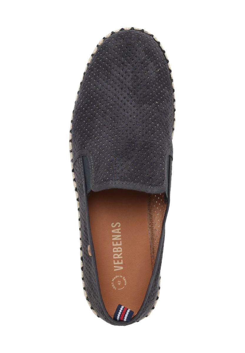 Perforierte Leder-Slipper Espadrilles