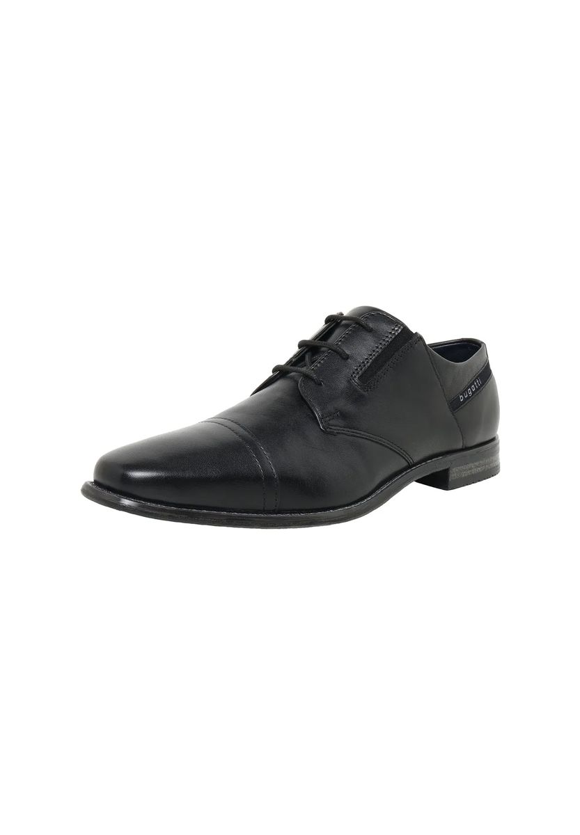 Klassische Leder-Derbys mit Karree-Kappe