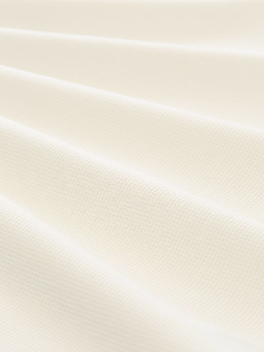 Henley-T-Shirt mit Waffelstruktur