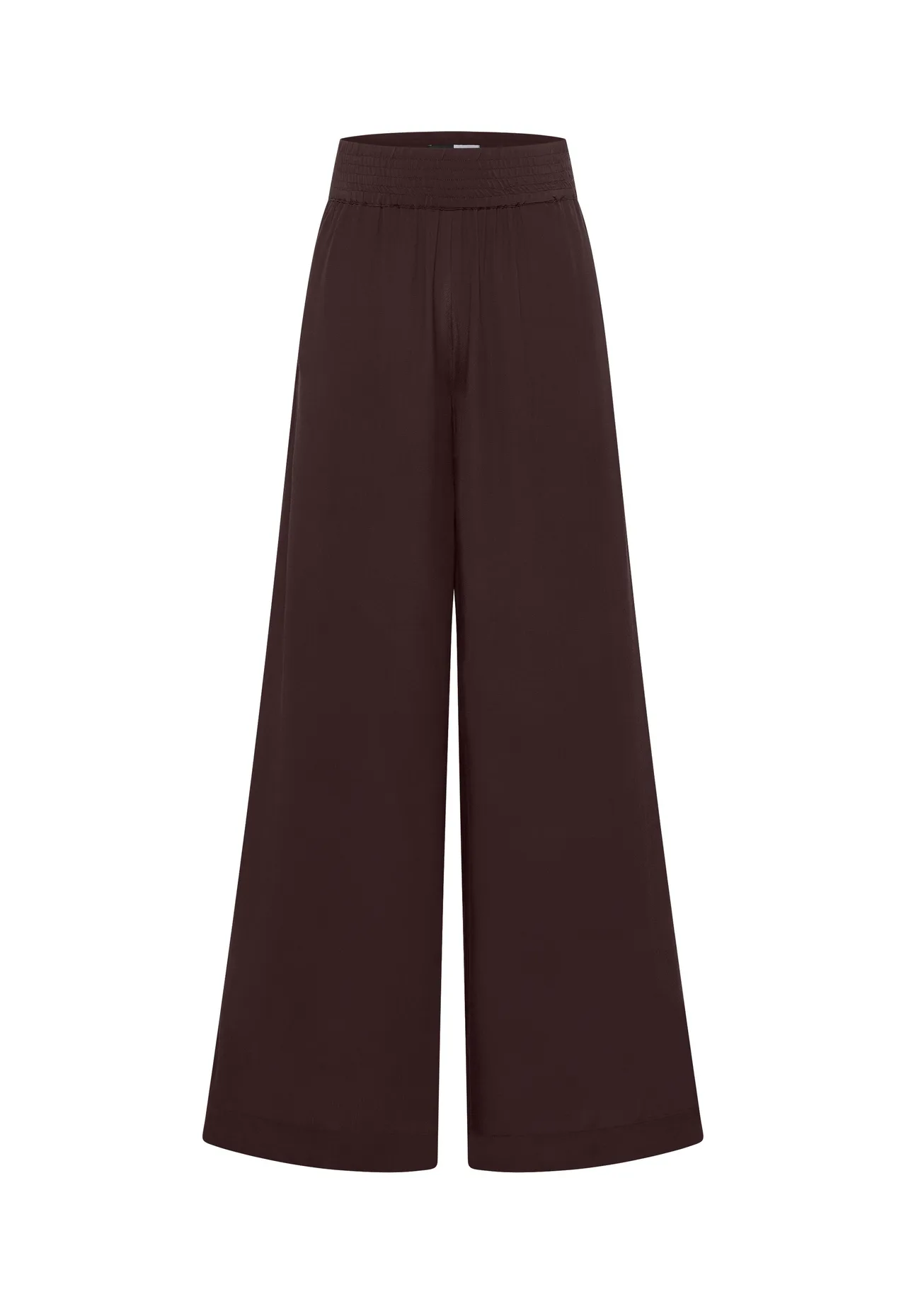 Fließende Wide-Leg-Hose mit High-Waist