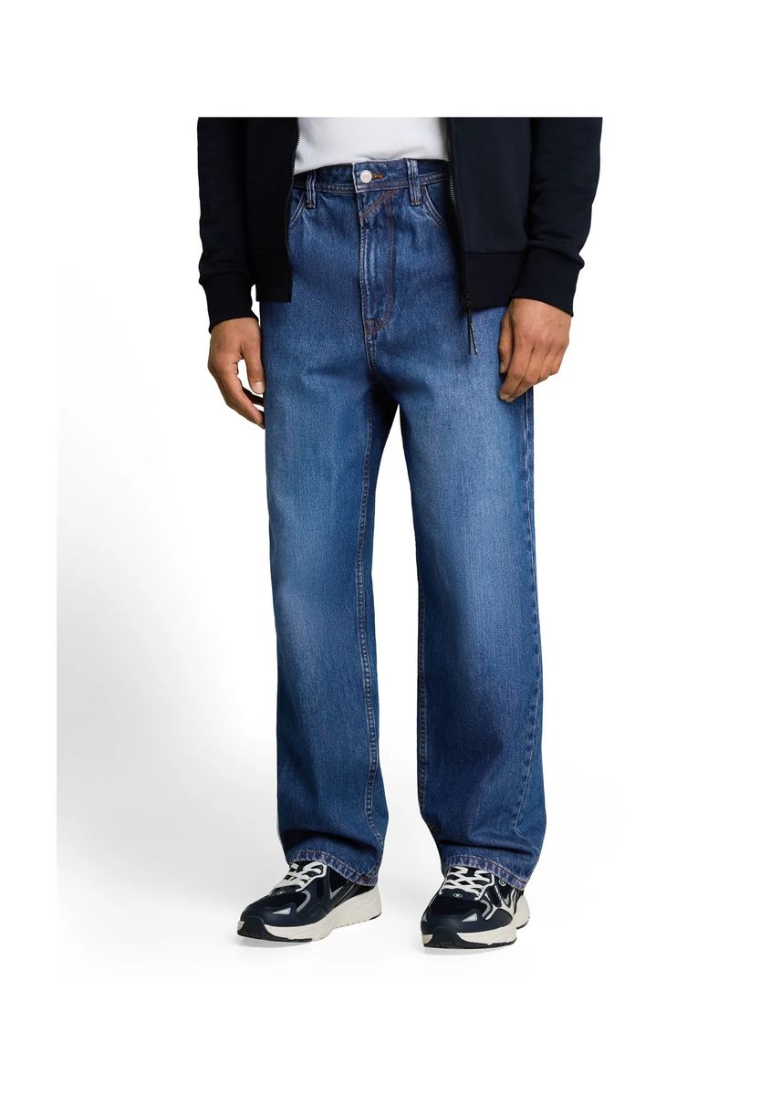 Locker geschnittene Baggy-Jeans