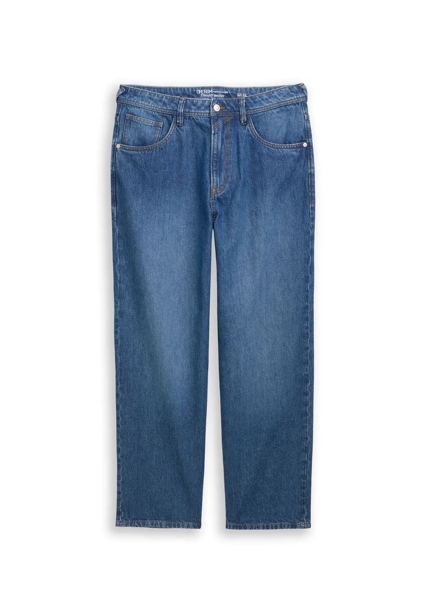 Locker geschnittene Baggy-Jeans