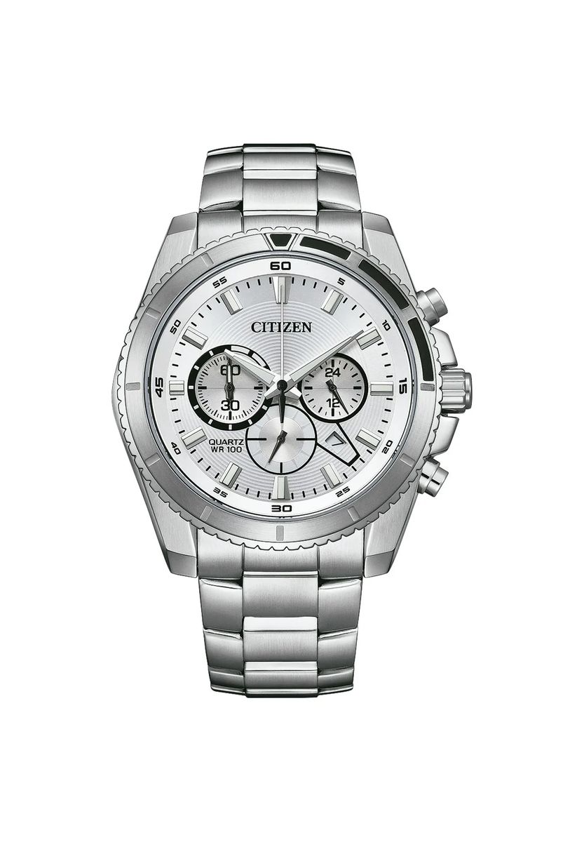 Moderner Edelstahl-Chronograph
