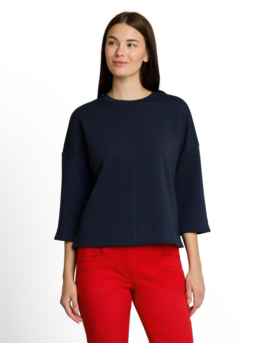 Boxy Sweatshirt mit Teilungsnaht