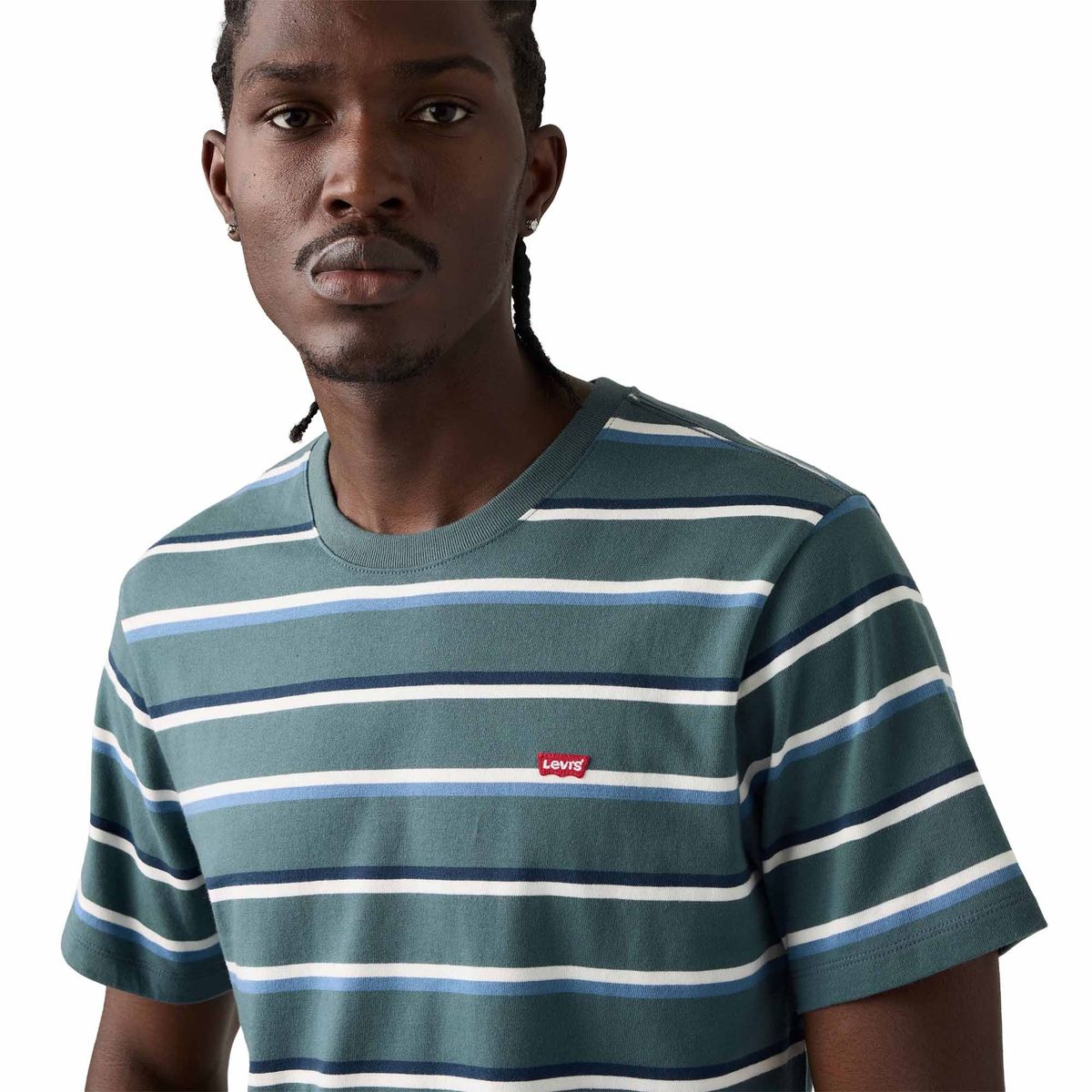 Gestreiftes T-Shirt aus Baumwolle