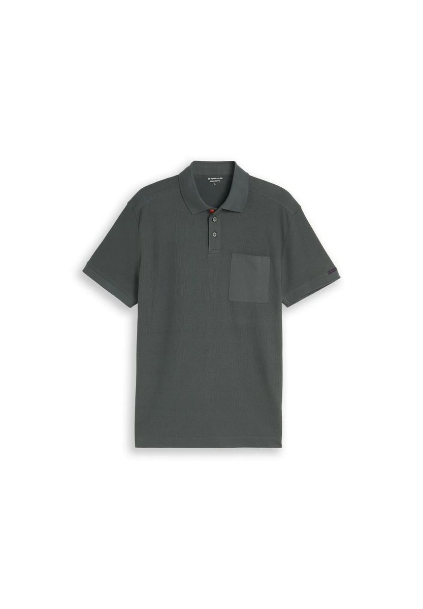 Polo-Shirt mit Waffelstruktur