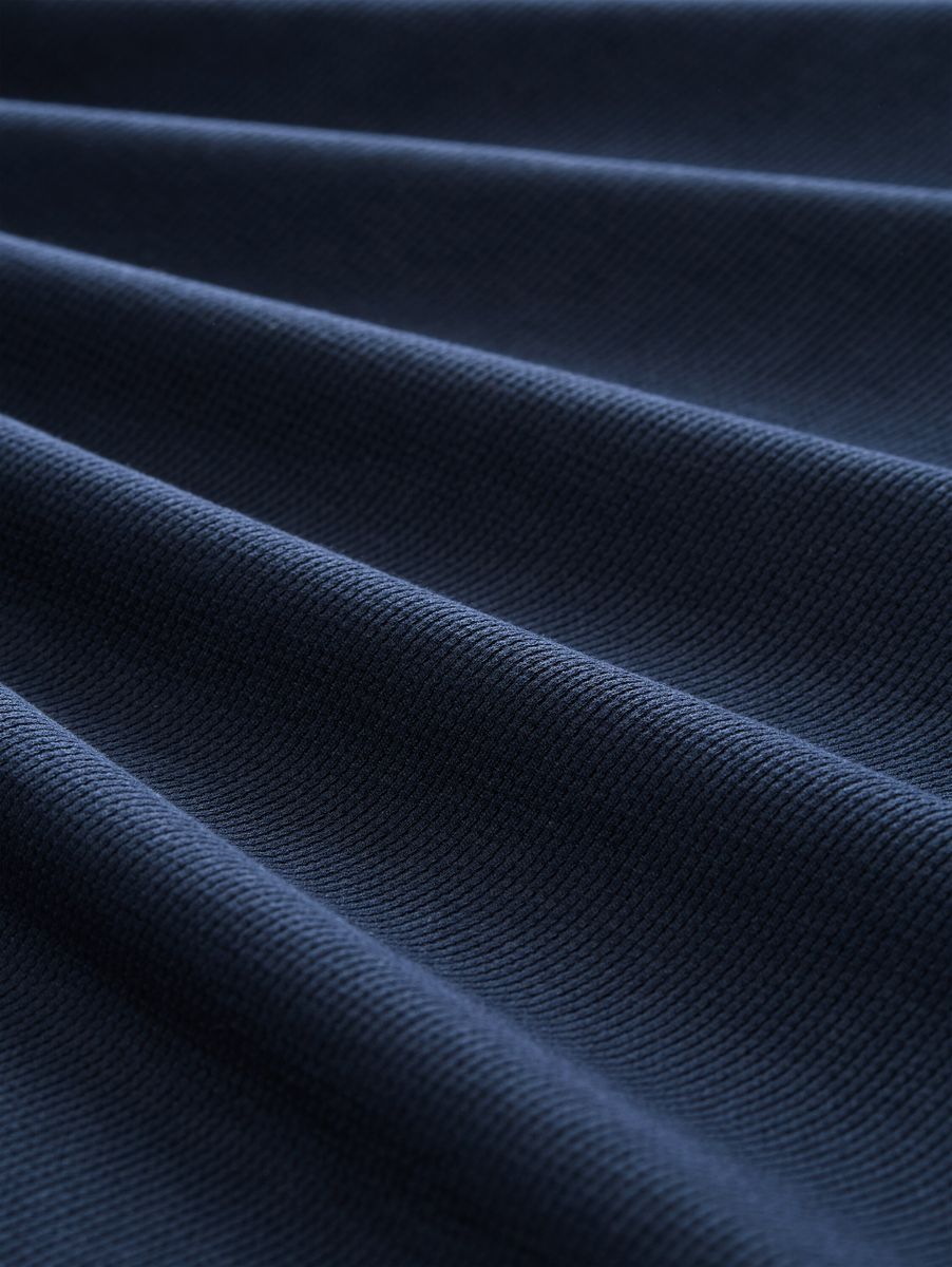 Strukturiertes Polo-Shirt mit Brusttasche