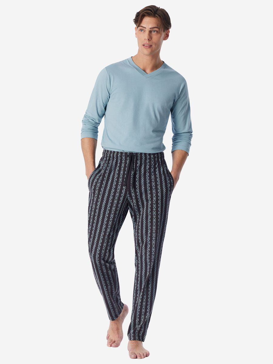 Gemusterte Loungehose aus Bio-Baumwolle