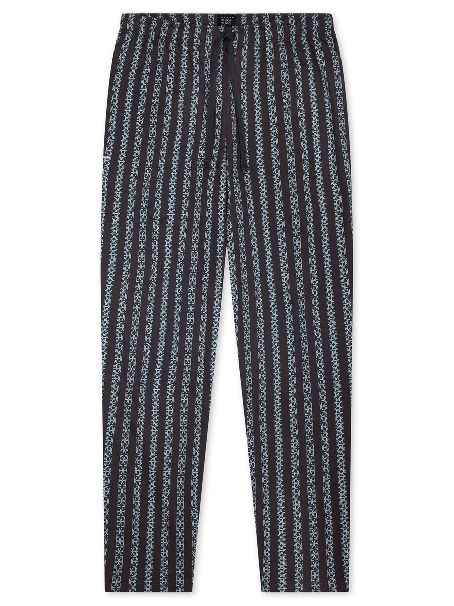 Gemusterte Loungehose aus Bio-Baumwolle