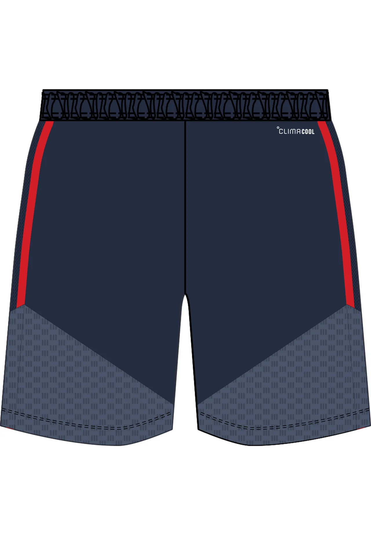 Trainingsshorts mit grafischem Saum