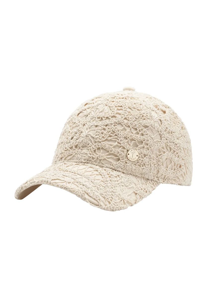 Baseball-Kappe mit floraler Spitze