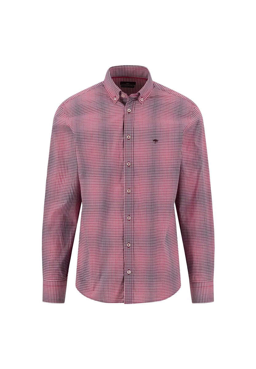 Body Fit Gingham-Karohemd