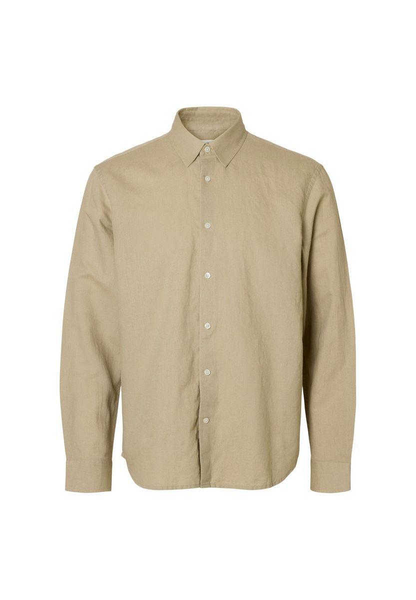 Klassisches Langarm-Hemd mit Knopfleiste