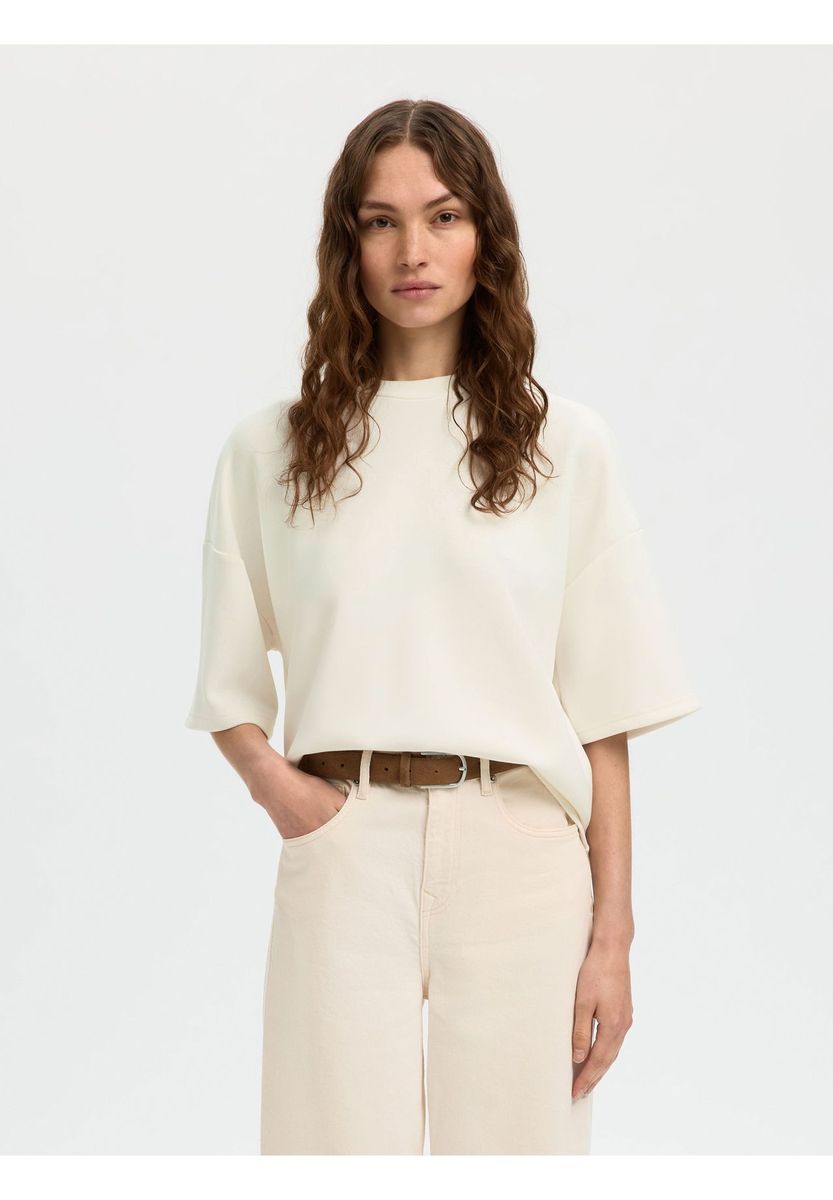 Oversized Cropped Boxy T-Shirt