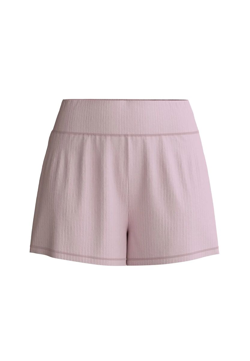Gerippte Lounge-Shorts mit breitem Bund