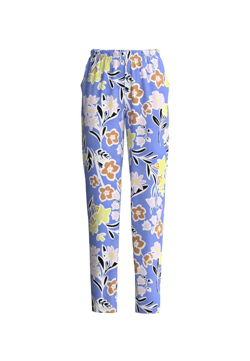 Baumwoll-Pyjamahose mit Blumenmuster