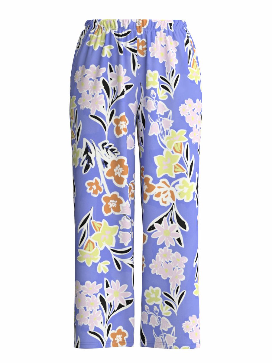 Pyjamahose mit floralem Muster
