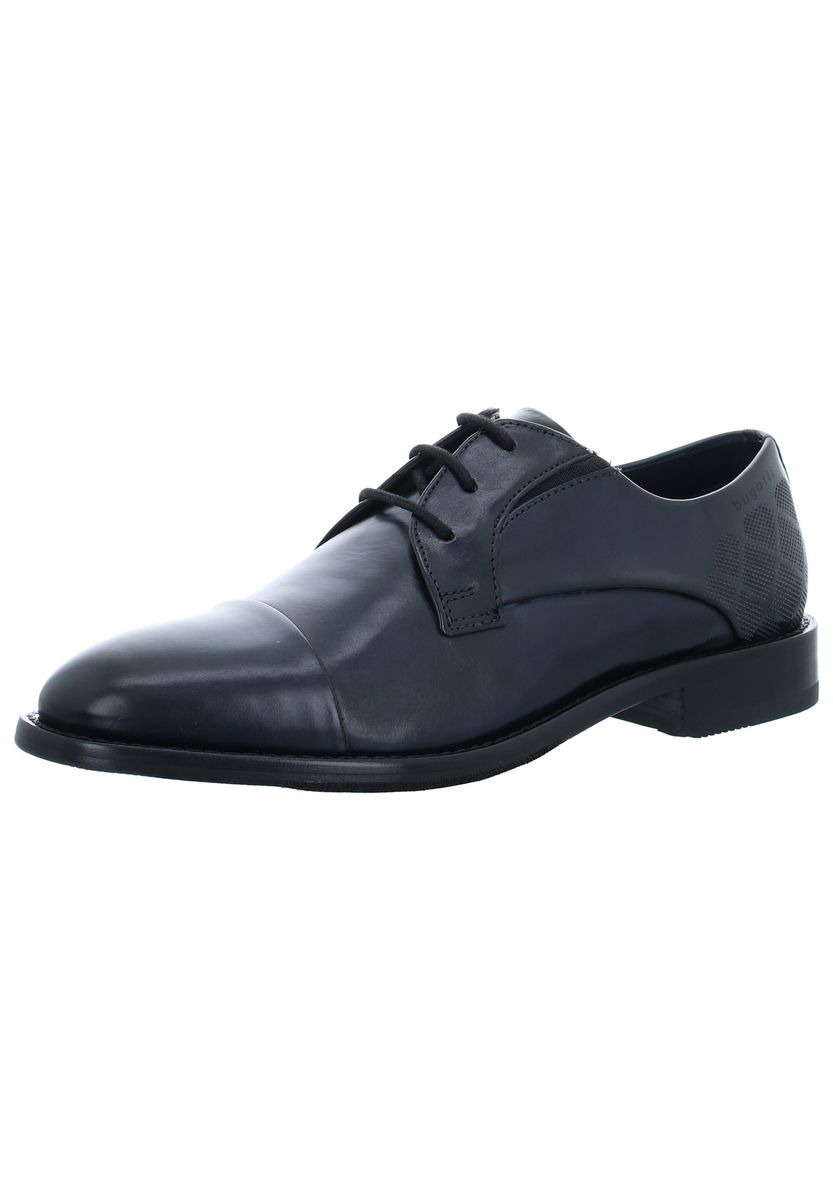 Strukturierte Leder-Cap-Toe-Derbys
