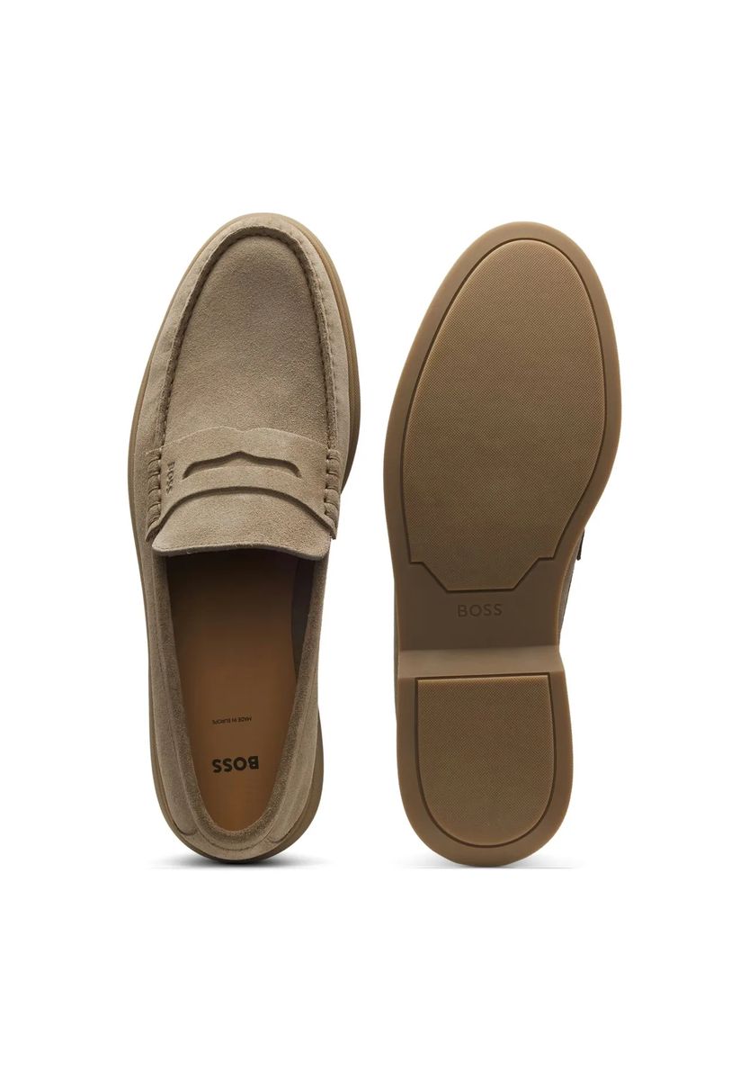 Klassische Penny-Loafer aus Veloursleder