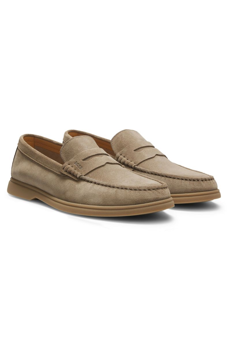 Klassische Penny-Loafer aus Veloursleder
