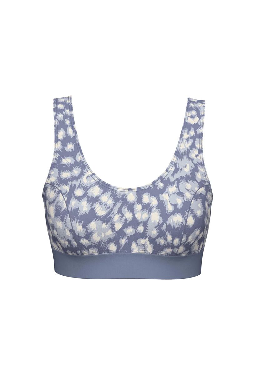 Baumwollbustier mit abstraktem Print