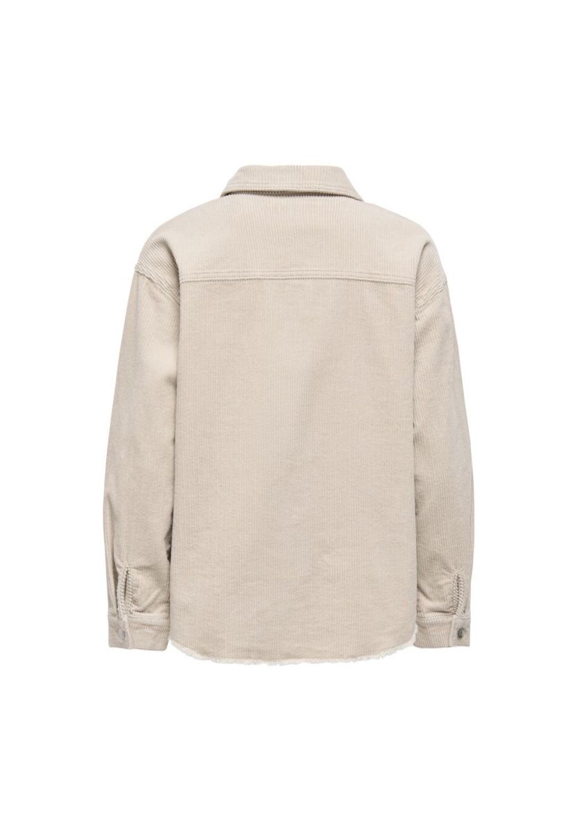 Cordhemdjacke mit Knopfleiste